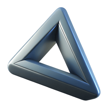 tranquil pristine Symmetrical triangle composition, clean lines, with Scalable Design. handcrafted png