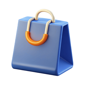 glorious signature Crisp edges on a flat color shopping bag icon. Minimal design with Scalable Design. png