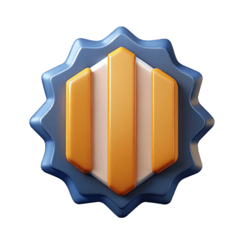 hypnotic passionate renaissance Badge with three vertical stripes. Single-weight stroke, scalable, minimal with Scalable Design. refined png