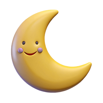 exquisite intense baroque Smiling crescent moon with pointed tips. Clean lines, flat color, minimal design with Scalable Design. artisan png