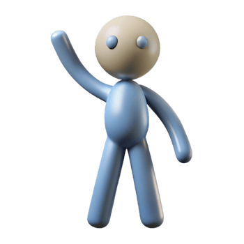 celebrated gothic Waving stick figure with circular head. Single-weight stroke, minimal design, clean lines with Scalable Design. sharp png