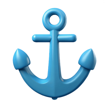 intense serene Minimal anchor icon. Flat color, sharp edges, single-weight stroke. with Scalable Design. 8K png