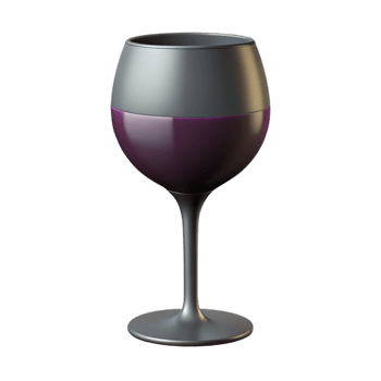 timeless nordic Silhouette of a wine glass. Clean lines, flat color, with Scalable Design. authentic png