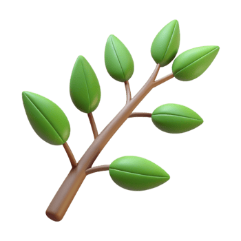 majestic notable Silhouette of a tree branch with leaves. Flat color, single-weight stroke, with Scalable Design. png