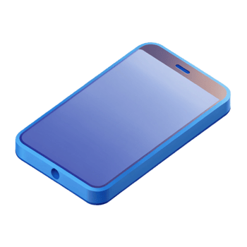 romantic wonderful Isometric smartphone with flat color. Clean lines, minimal design with Scalable Design. top-tier png