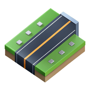 impressive passionate victorian Isometric road with clean lines. Scalable, minimal design with Scalable Design. expertly shot png