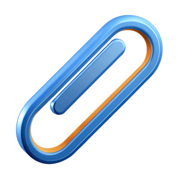 exceptional artistic Isometric paperclip with clean lines. Flat color, single-weight stroke with Scalable Design. gallery standard png