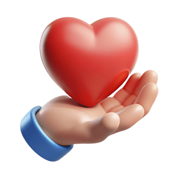 nostalgic impressive Silhouette of a hand holding a heart. Crisp edges, scalable design, flat color with Scalable Design. sharp png