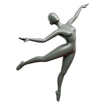 breathtaking creative Silhouette of a graceful dancer. Minimal, single-weight stroke with Scalable Design. authentic png