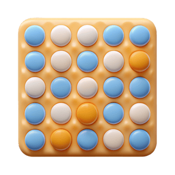 dazzling retro A repeating pattern of squares and circles, flat color, with Scalable Design. flawless png