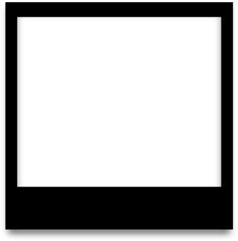 Square blank photo frame template png
