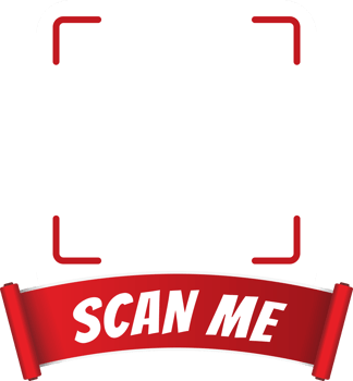 scan me sign red ribbon png