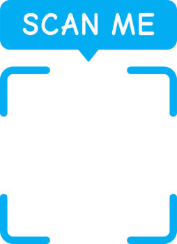 scan me sign blue png