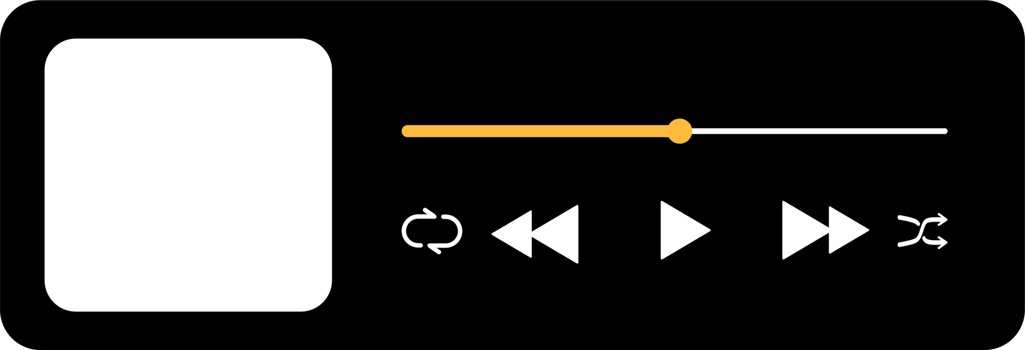 Music player interface png