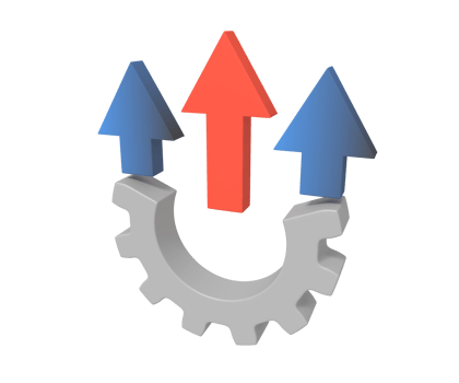 Business system improvement grow up concept png