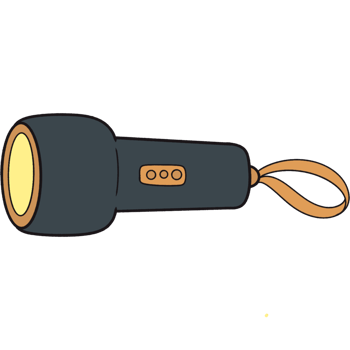 The illustration of a torch png