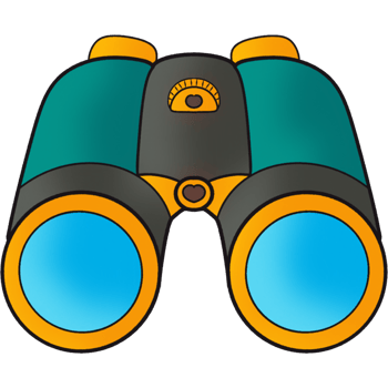 The illustration of a binocular png