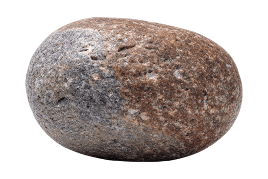 Isolated stone in nature close up png