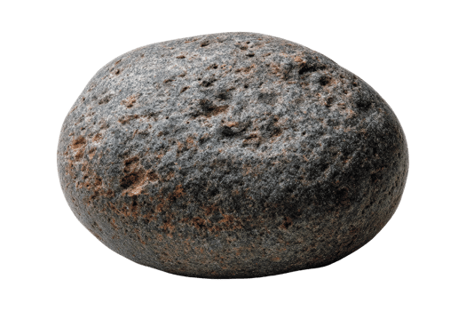 Isolated stone in nature close-up png