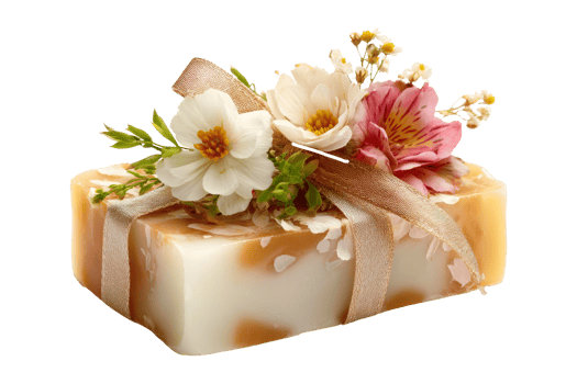 Floral soap gift bright aesthetic png