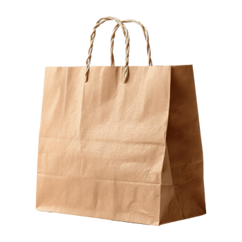 Close-up of bag store display png