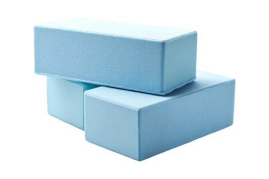 Isolated foam blocks on png