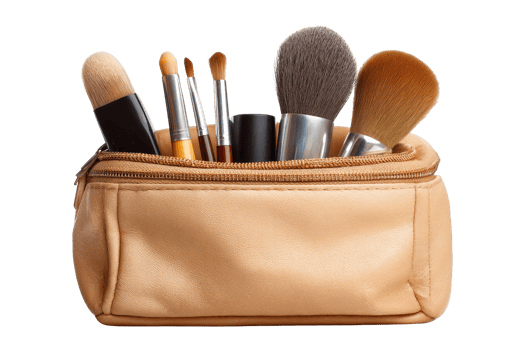 Essential beauty tools top view png