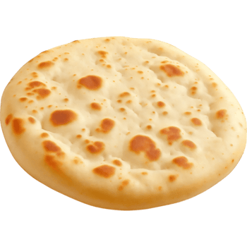 Soft and Fluffy Plain Naan Bread png