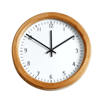 Contemporary clock time management focus png
