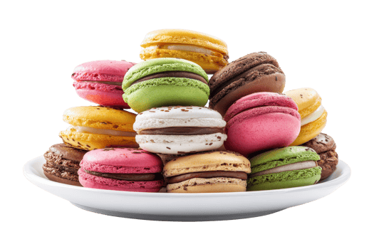 Colorful macarons delight in culinary art png
