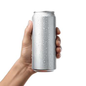 hand holding a soda can png