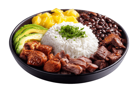 Caribbean rice plate a culinary delight png