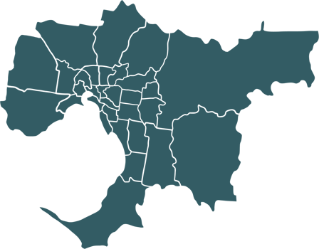 Doodle freehand drawing of Melbourne city map. png