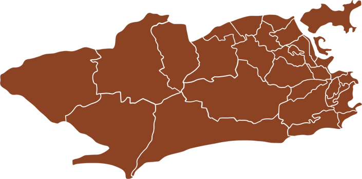 Doodle freehand drawing of Rio De Janeiro city map. png