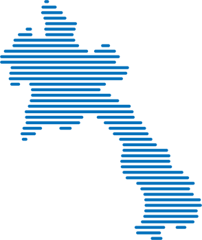 horizontal line drawing of laos map. png