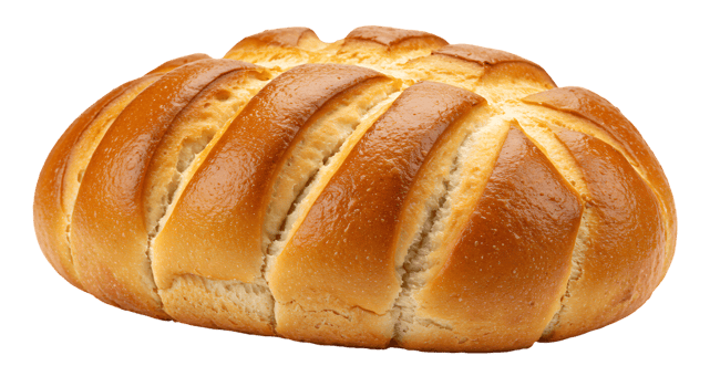 Isolated Bread with Crusty Texture on Transparent Background png