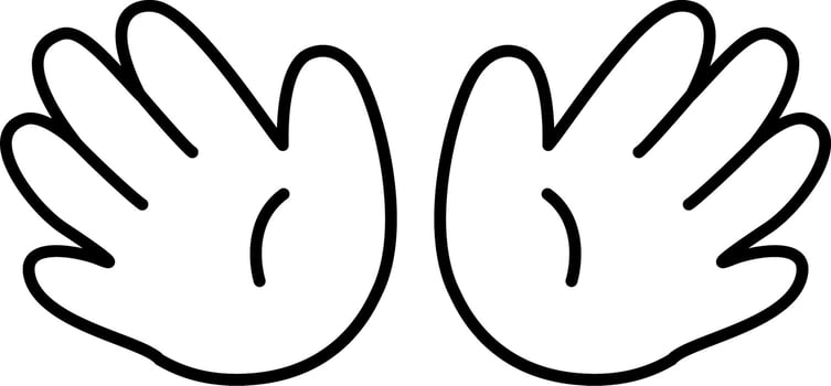 Hello Emoji Black and White Line Art Hand Drawing Hi Emoji. Cute Stye. vector
