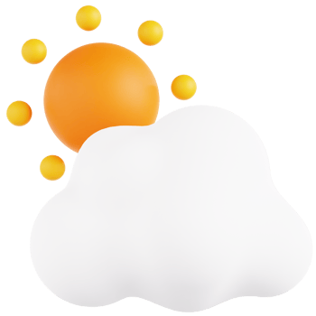 A cloud with a sun and a cloud png