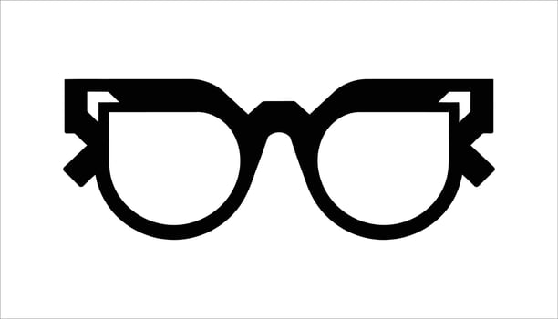 Modern Glasses Icon Design vector