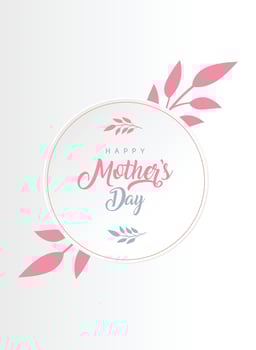 Mother Day greeting card with flowers, Mothers day design, modern design vector