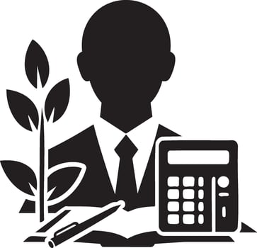 Logo of Financial Growth Accountant Icon for Business and Investment vector