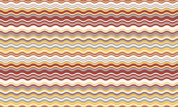 Abstract wavy stripes background. Elegant, repeating pattern in warm earth tones. Perfect for website banners, textile designs, or packaging. Evokes feelings of warmth, comfort, and subtle movement. vector