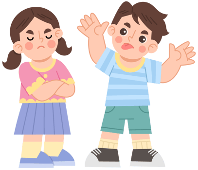 Illustration of Kids with Different Emotions png