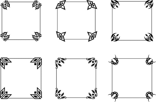 Collection of geometric art deco ornament set. decorative element with different line, frame, headers, dividers, borders, gatsby. Set of elegant design suitable for card, invitation, poster vector