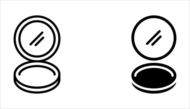 powder icon set vector