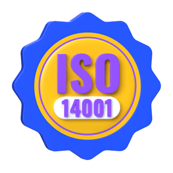 ISO 14001 Badge 3D Icon png