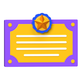 Award Certificate 3D Icon png