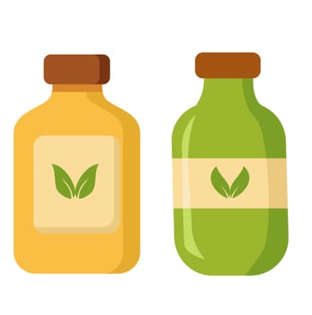 Traditional Herbal Bottles for Natural Wellness and Vitality vector