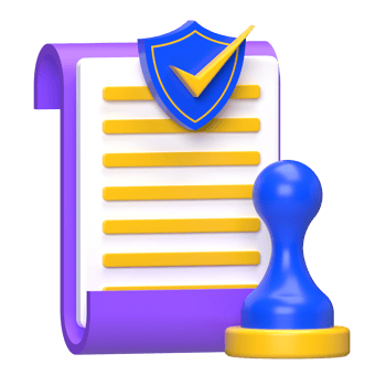 Secured Document 3D Icon png