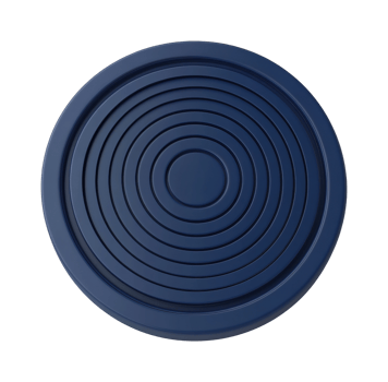 Abstract blue circular pattern with concentric circles design png